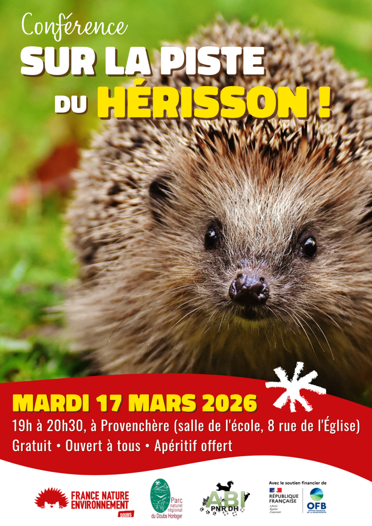 Affiche conférence hérisson Provenchère