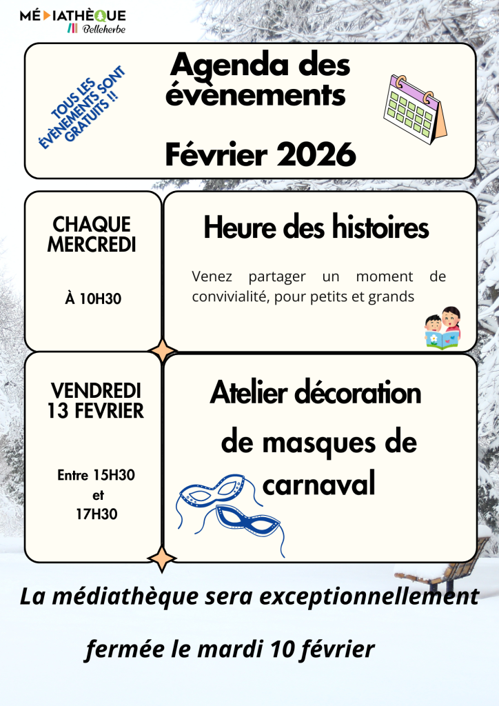 Agenda des événements - 19