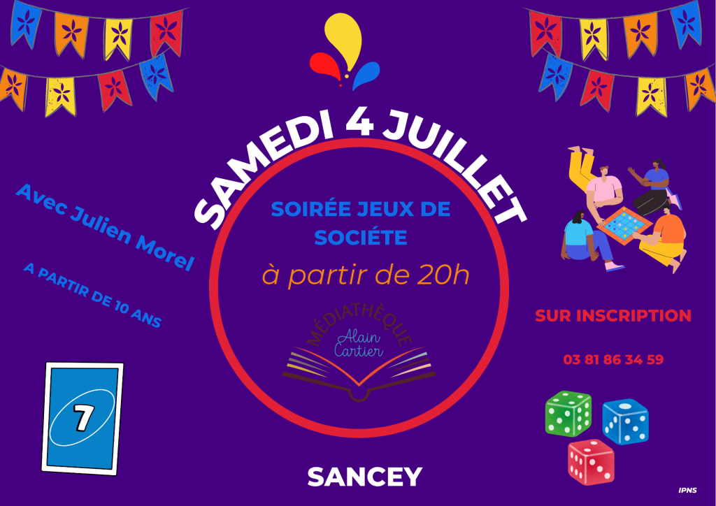 soirée jeu 4 juil